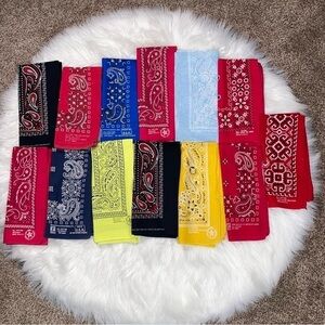 Vintage Bandana Fast Color 13960 USA Cotton Set of 13